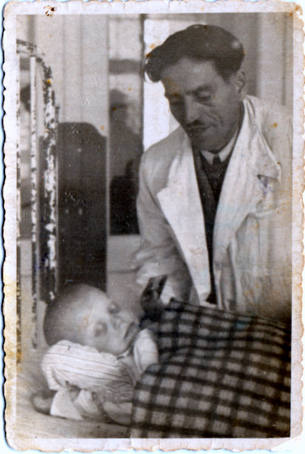 moj ojciec u mnie w szpitalu.jpg - Oryginał - Ja i mój ojciec w Państwowym Sanatorium Gruźlicy Kostno- stawowej w Kamiennej Górze